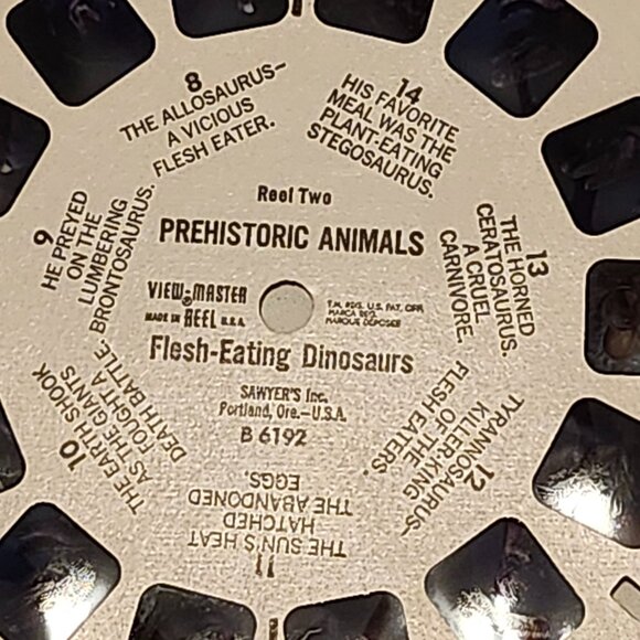 VINTAGE View Master Prehistoric Animals Reel Lot Packet of 3 1960s - Picture 9 of 13